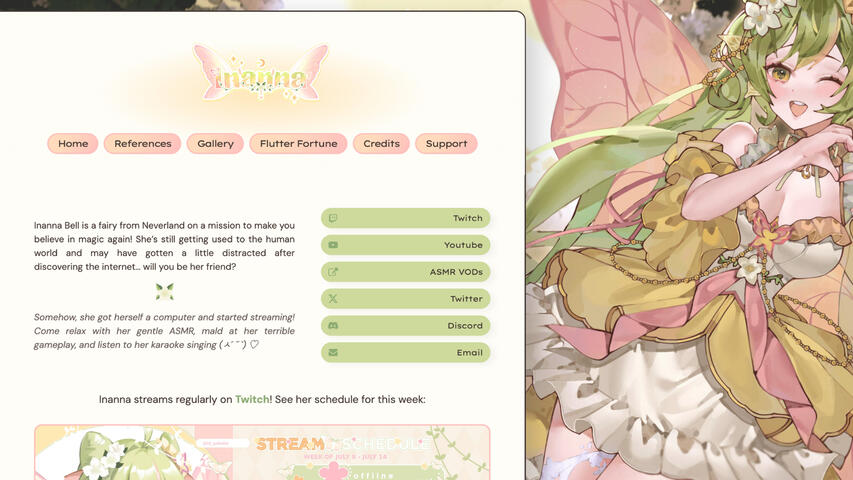 Carrd for @inannabellvt