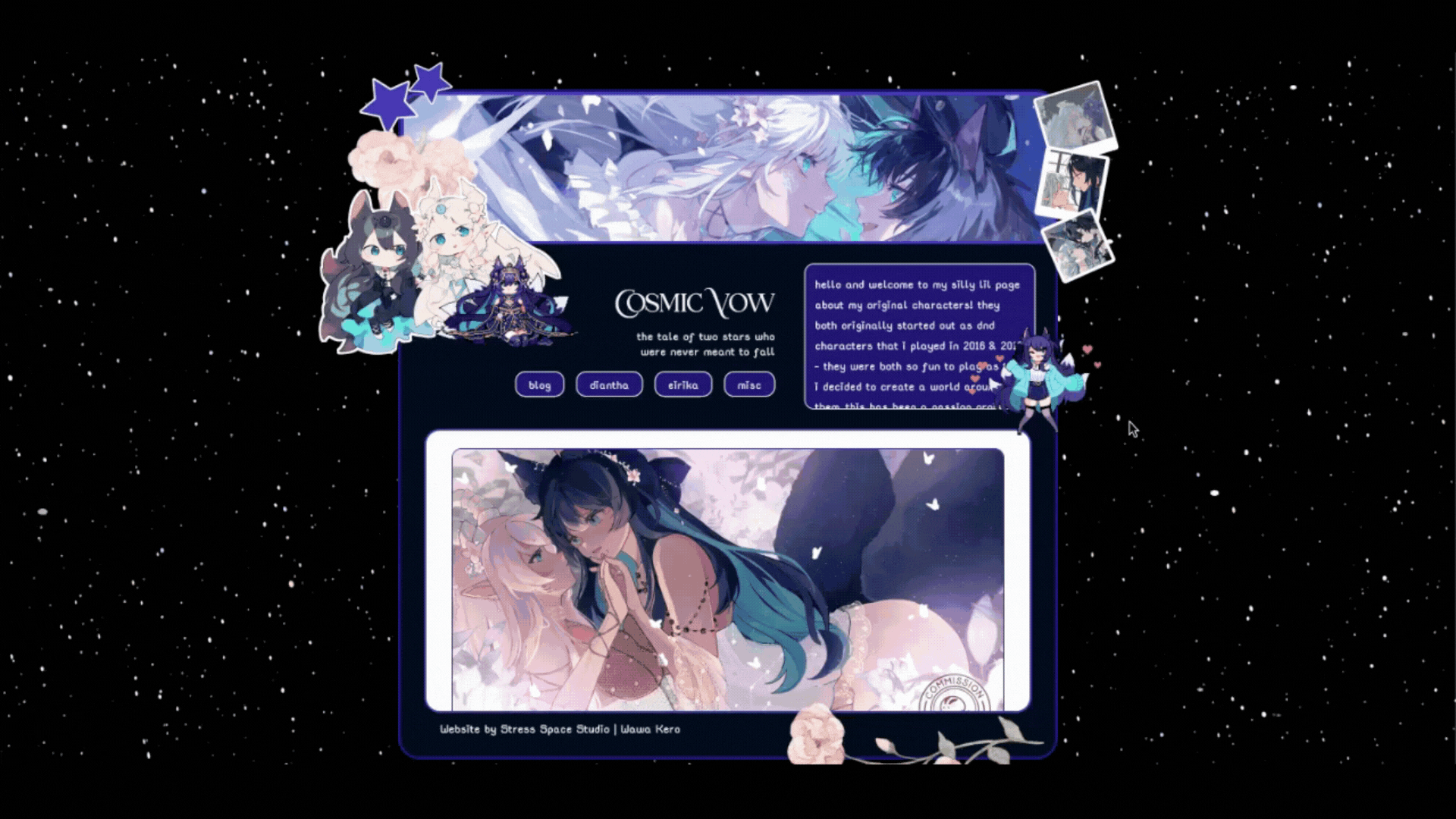 Carrd for @neonstarlights